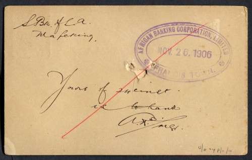 Bechuanaland - Post Card