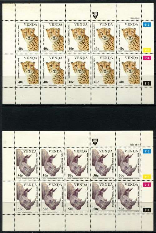 Venda - Set of 4 Full Sheets of 10 - 1990 - MNH - Some Very Light Toning