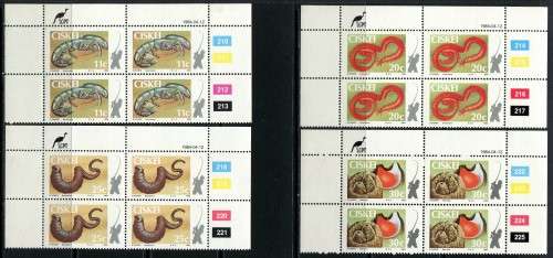 Ciskei - Set of 4 Control Blocks of  - 1984 - MNH