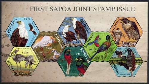 Botswana - Birds - Miniature Sheet - 2004 - Used(CTO)