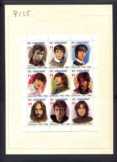 Music - 1 Miniature Sheet Mounted(Hinged) on Old Album Page