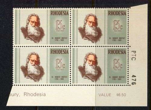 Rhodesia - 1 PTC Block of 4 - 1972 - MNH