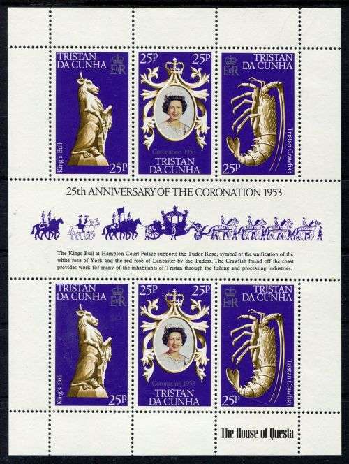 Tristan Da Cunha - QEII 25th Anniversary of Coronation 1978 - MNH