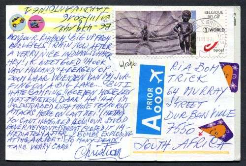 Belgium - Modern Used Post Card