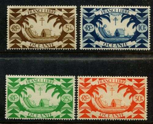French Oceanic Settlements - 1942 - MM