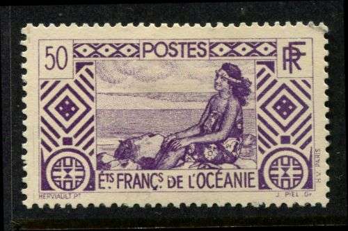 French Oceanic Settlements - 1934 - MM