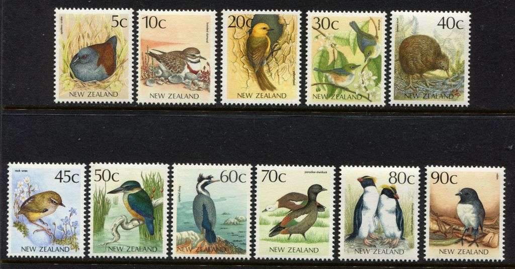 New Zealand - Birds - 1988 - MNH