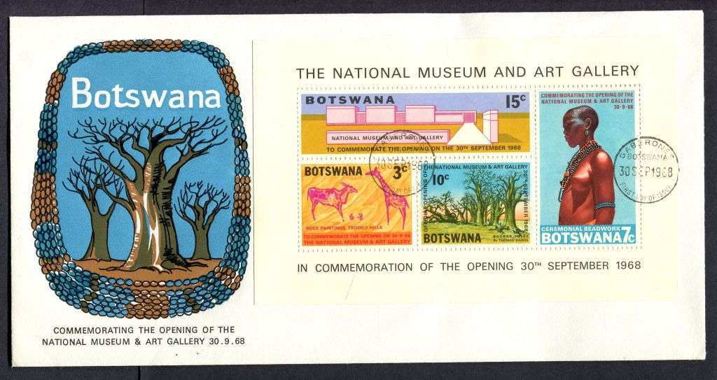 Botswana - Miniature Sheet - FDC - 1968