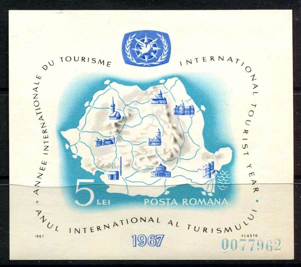 Romania - Miniature Sheet - 1967 - MNH