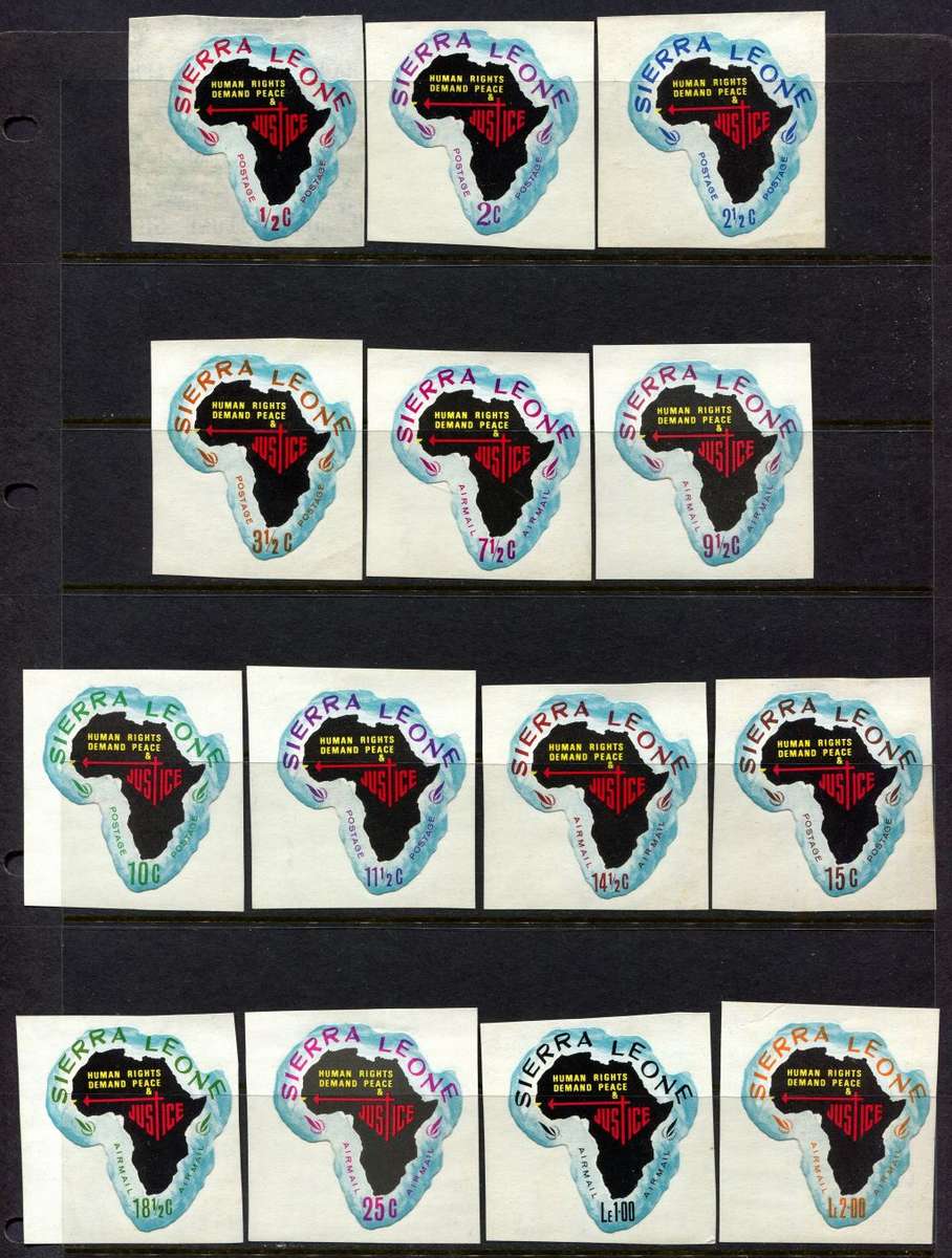 Sierra Leone - Set of 14 Depicting a West African Country - 1968 - MNH