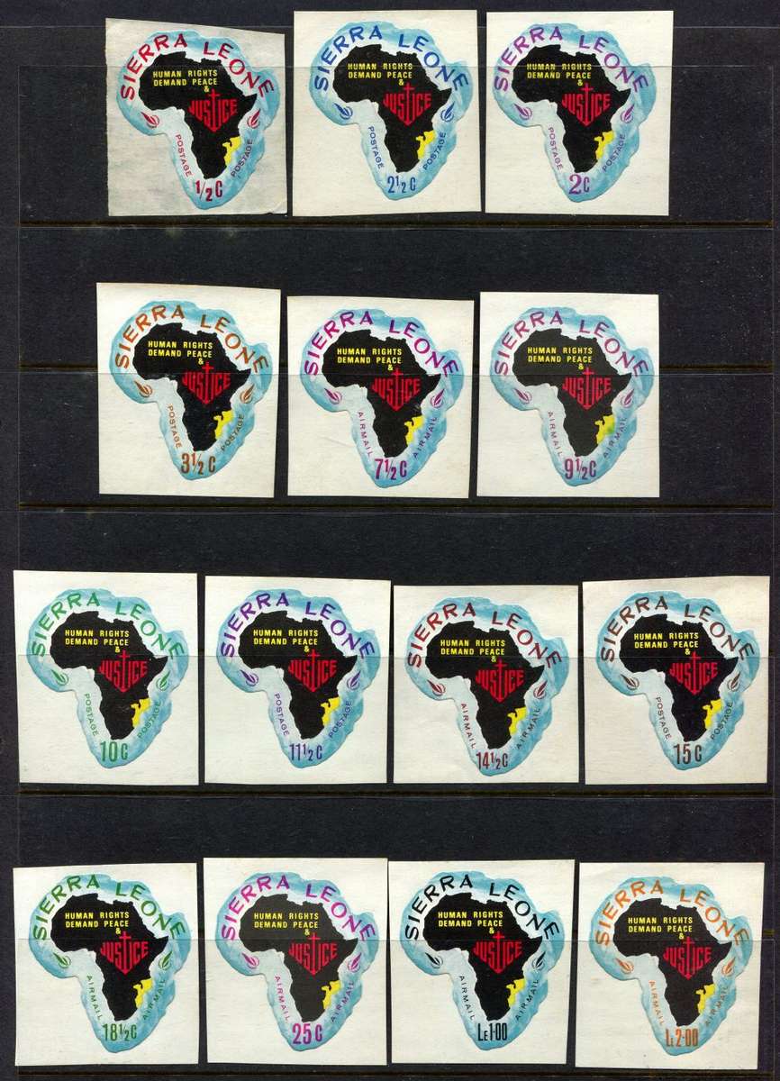 Sierra Leone - Set of 14 Depicting `Mozambique` - 1968 - MNH