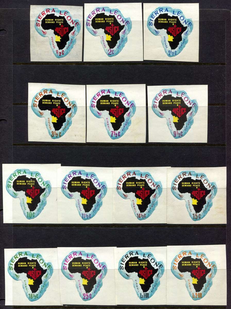 Sierra Leone - Set of 14 Depicting `Angola` - 1968 - MNH