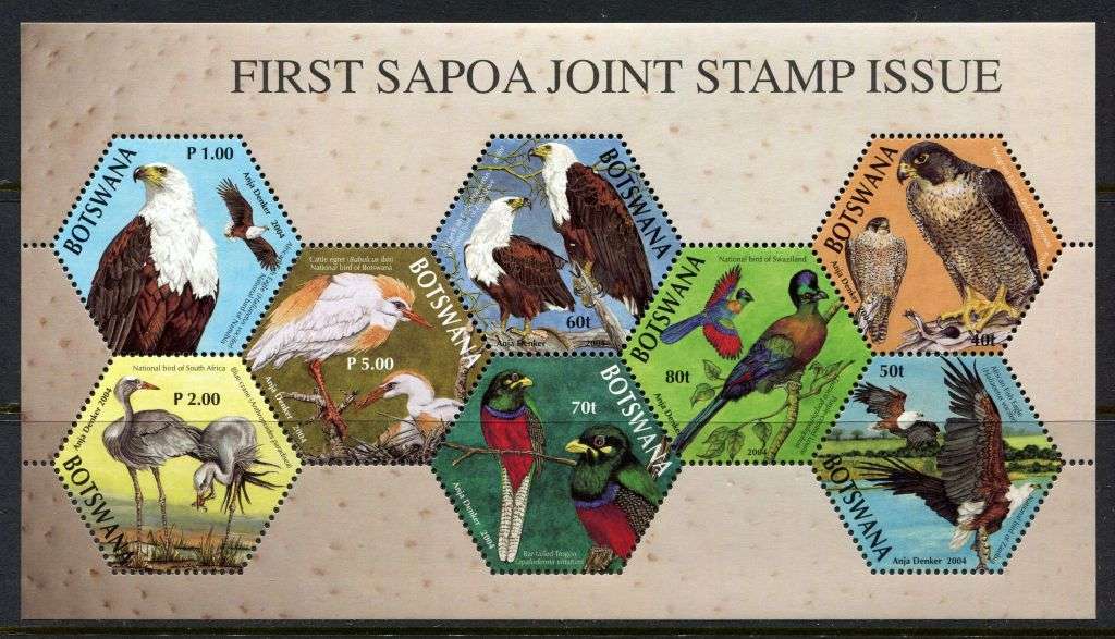 Botswana - Birds - Miniature Sheet - 2004 - MNH
