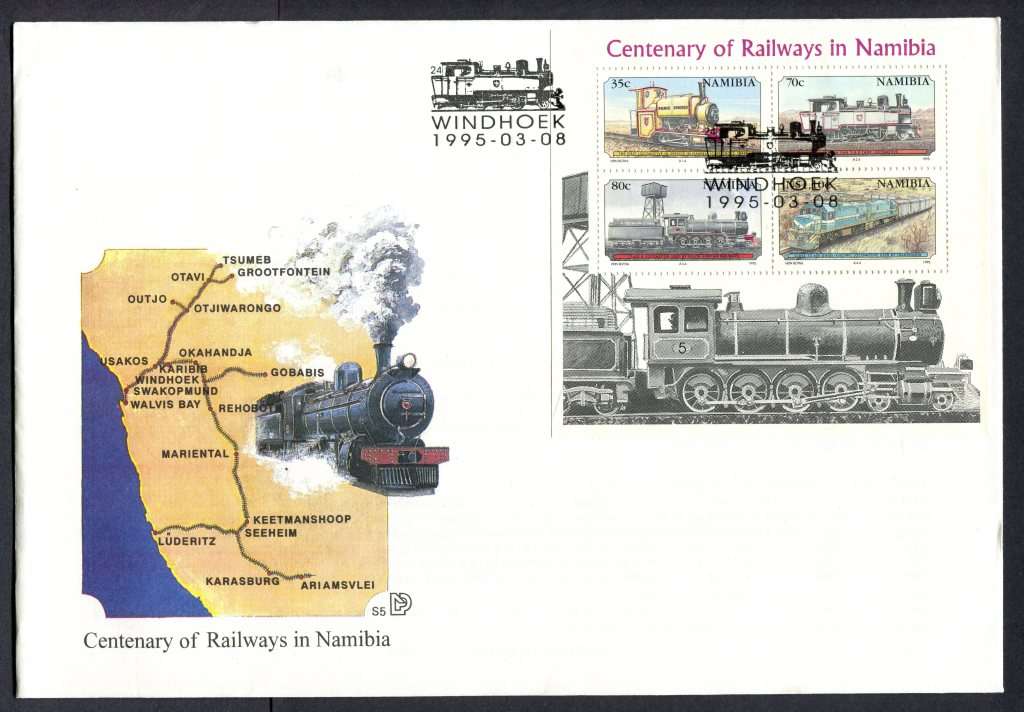 Namibia - Miniature Sheet FDC S5 - 1995