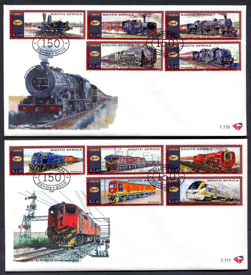 RSA - Set of 2 FDC`s 7.170 + 7.171 - 2010