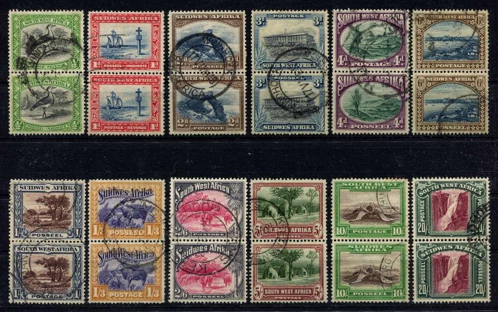 SWA - 1931 - Set of 12 Vertical Pairs - Used