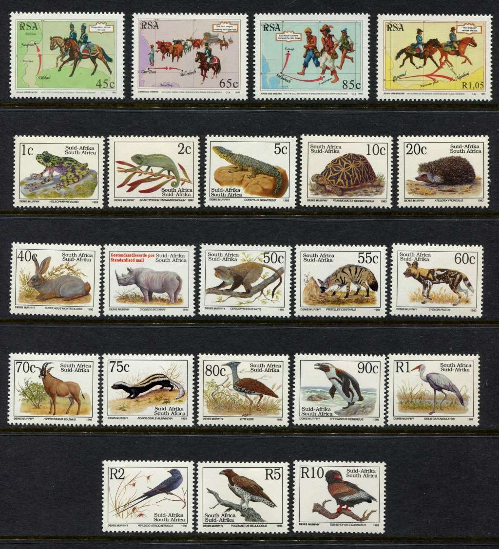 RSA - 57 Stamps of 1993 - MNH