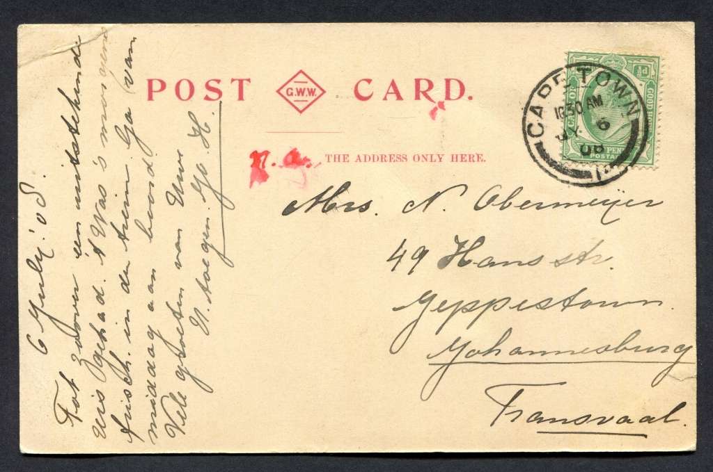 Cape of Good Hope - Post Card