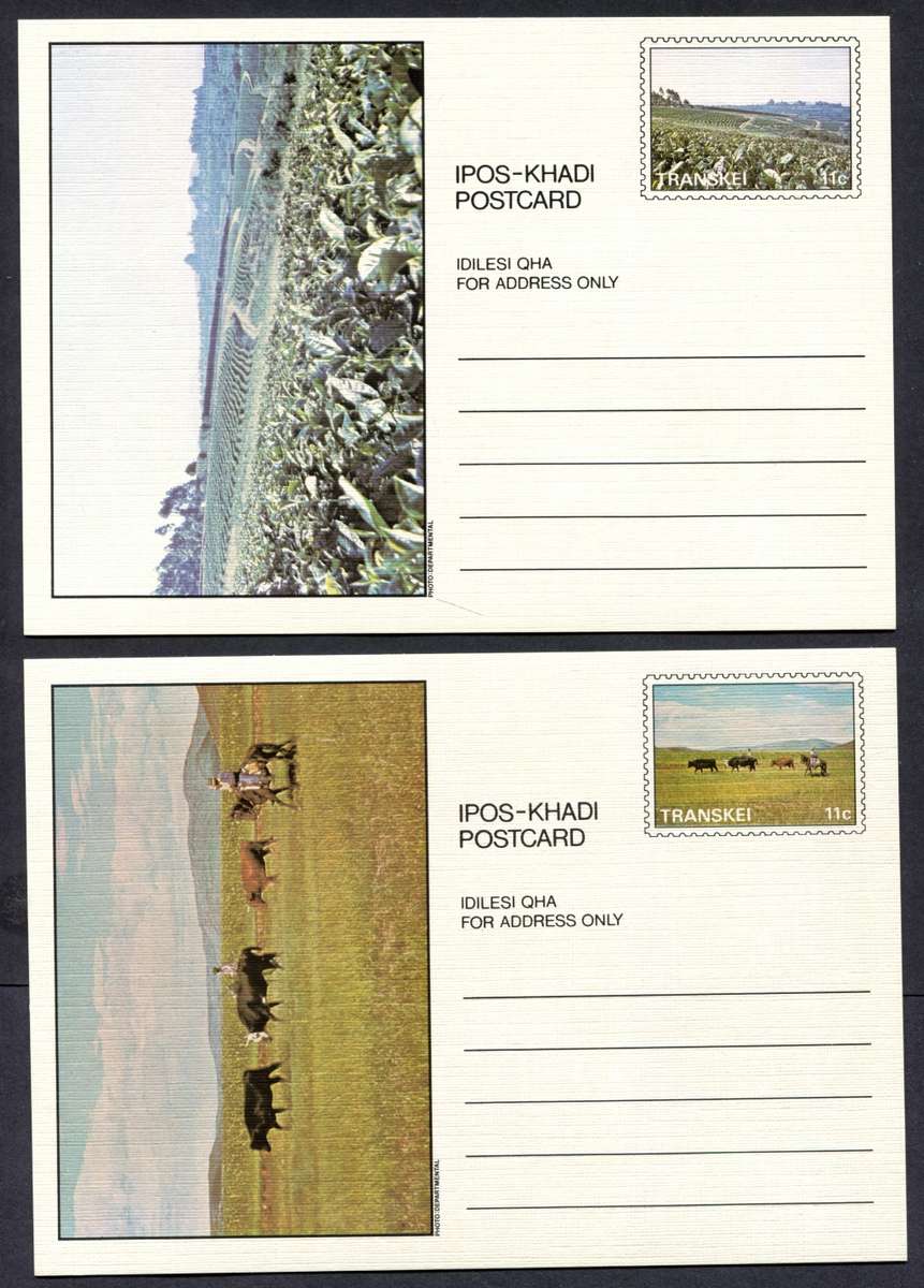 Transkei - Postal Stationery - 11c Set of 10 Post Cards