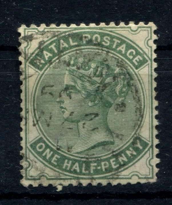 Natal - 1882 - Used - Blue Green