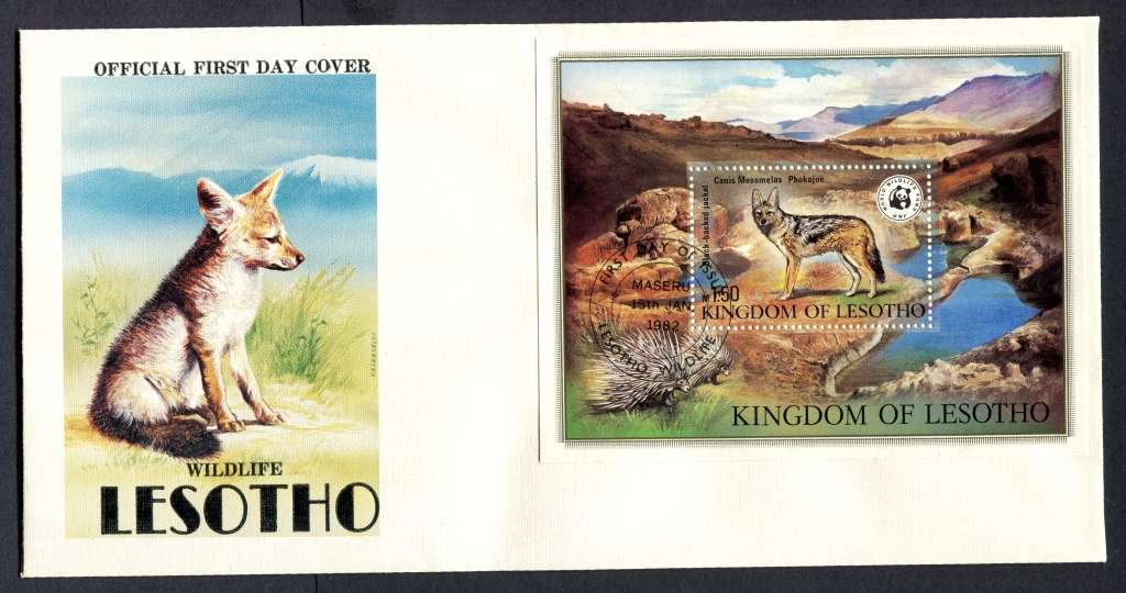 Lesotho - Miniature Sheet FDC - 1982