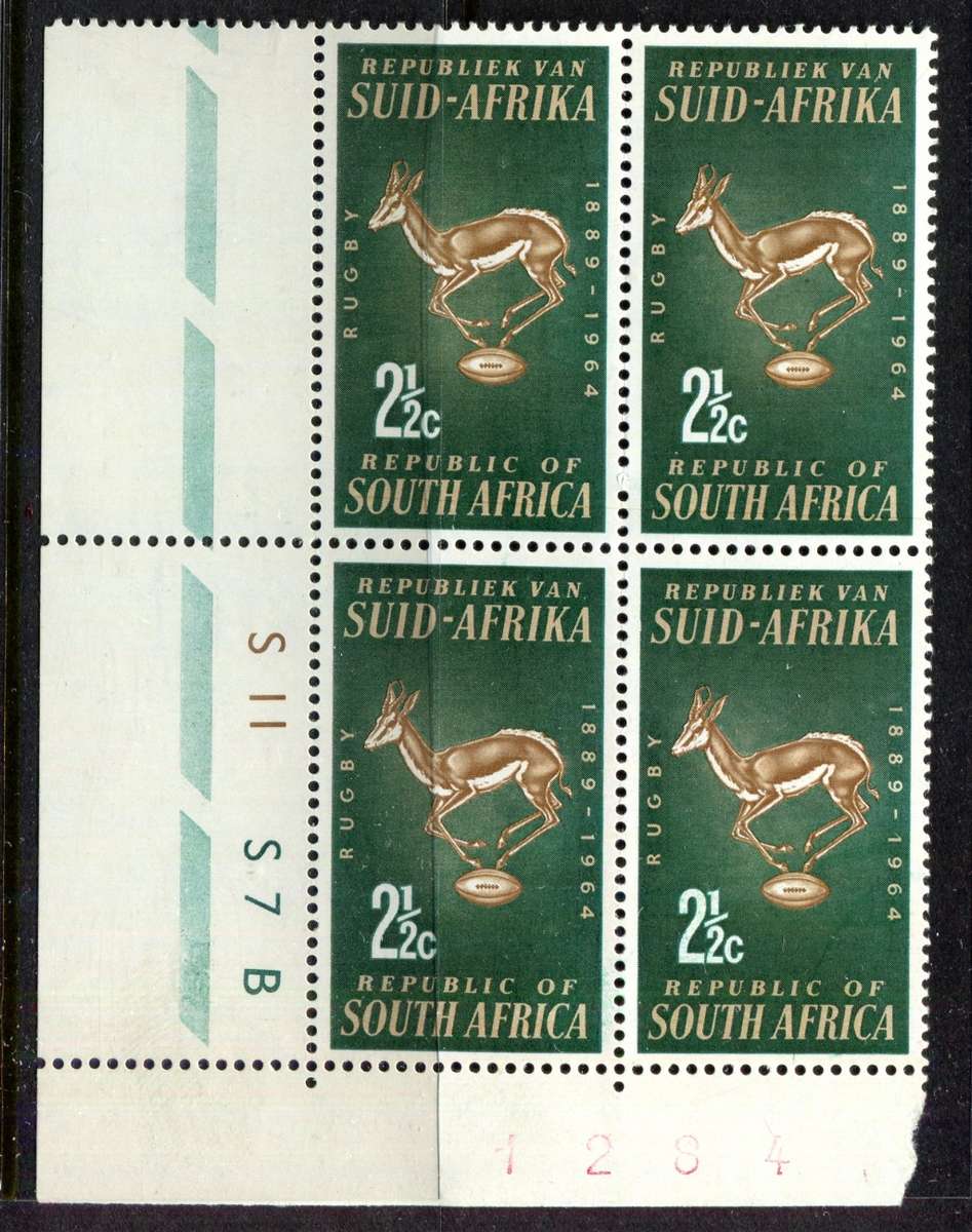 RSA - 1 Control Block of 4 - 1964 - MNH