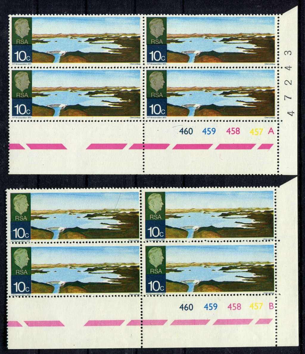 RSA - Set of 6 Control Blocks of 4 - 1972 - MNH - 2 Scans