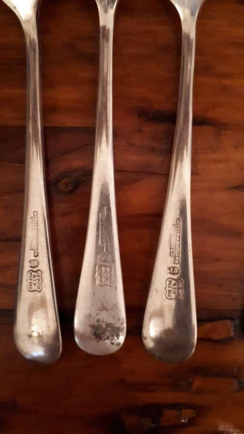 VINTAGE SET OF 6 IDENTICAL SILVER PLATED William Rodgers (Sheffield) Dinner forks