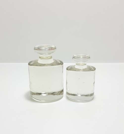 Vintage Set Of Two Graduating Glass Paperweights (Scale Design)