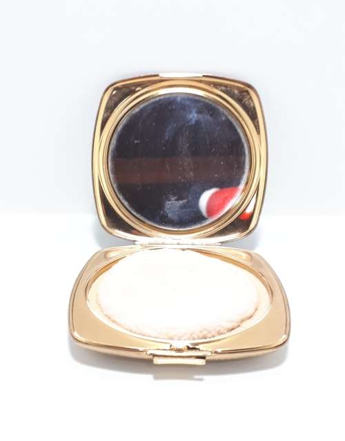 Collectable Brass and Acrylic Melissa Ladies Compact
