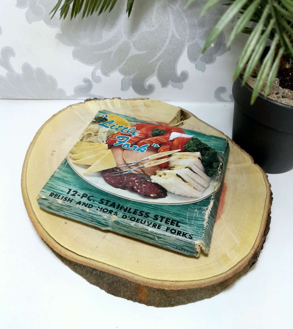 Complete Boxed Set Of Little Forks For Hors d` Oeuvres