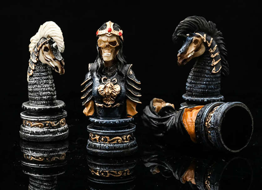 Skeleton Character themed chess set