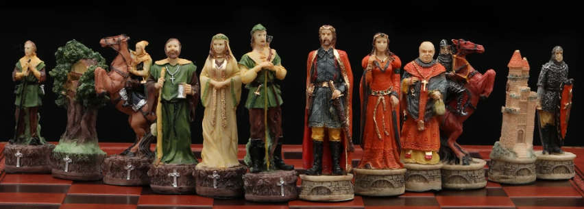 Robin Hood Character themed chess game - only chess pieces