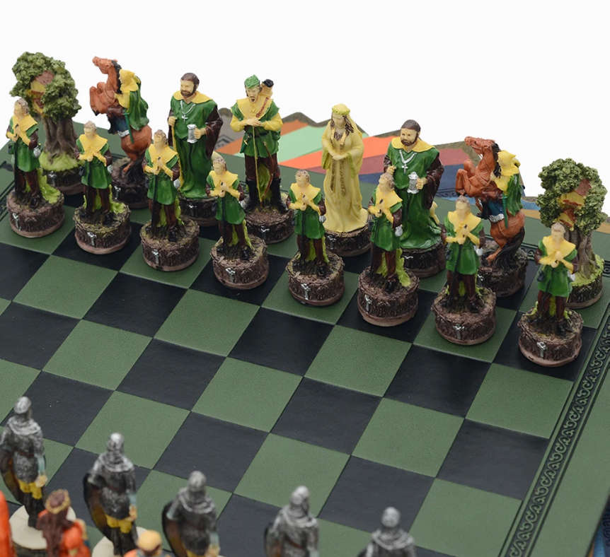 Robin Hood Character themed chess game - only chess pieces