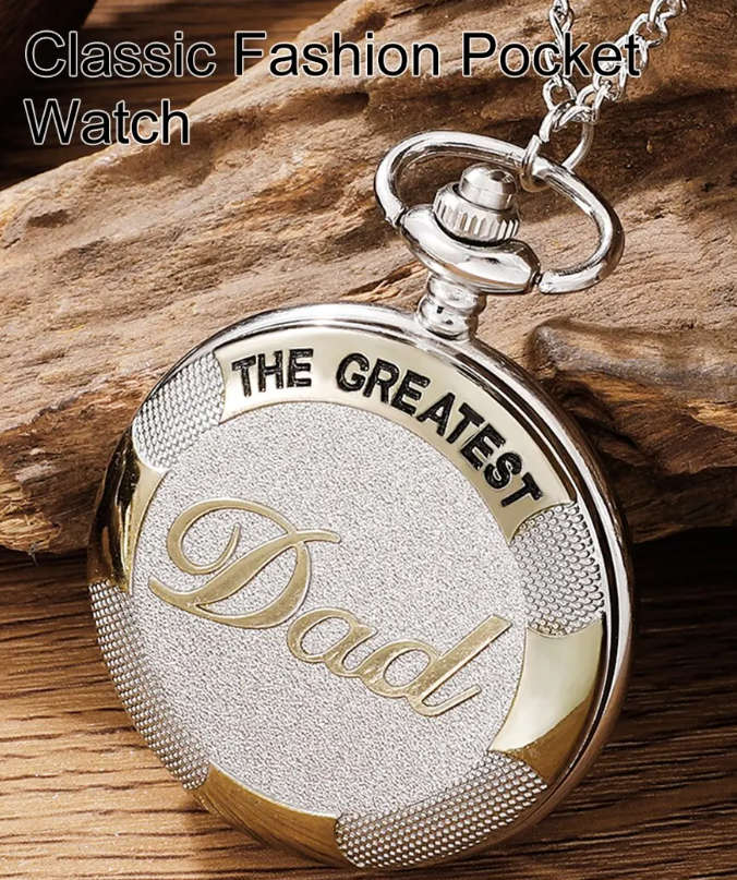 THE GREATEST DAD Quartz Pocket Watch