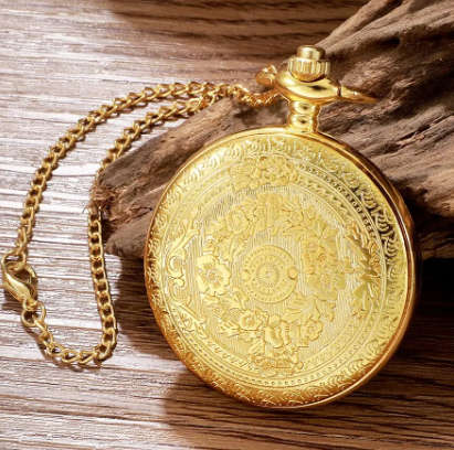 TO MY SON Quartz Pocket Watch - Golden