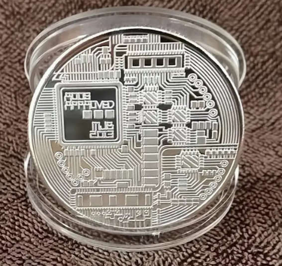Bitcoin Silver Colour Coin