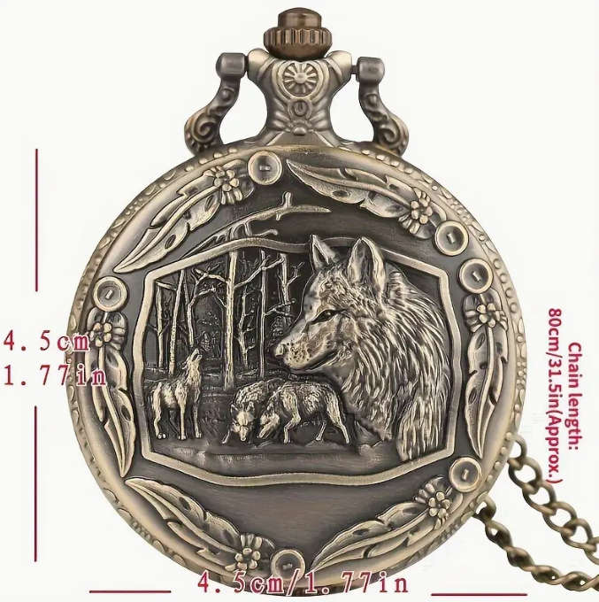 Wolf Pack Pocket Watch