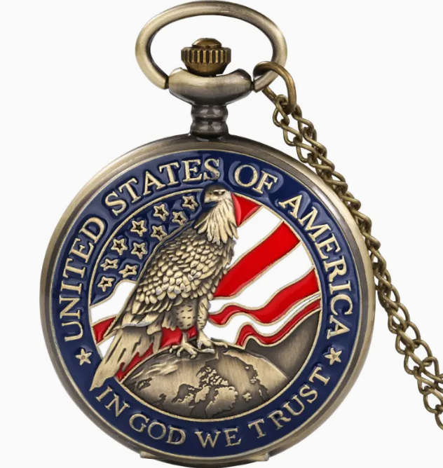 America Eagle Pocket Watch