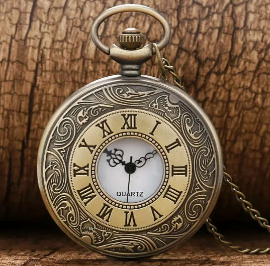 Vintage Bronze Pocket Watch
