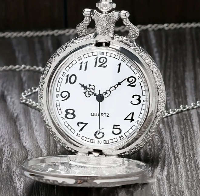 Train - Gold Pocket Watch