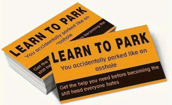 Learn How to Park Business Cards - 10pcs