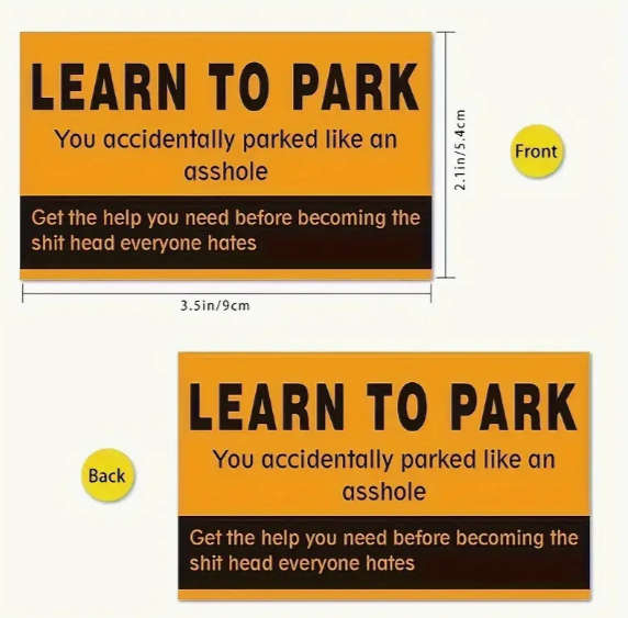 Learn How to Park Business Cards - 10pcs