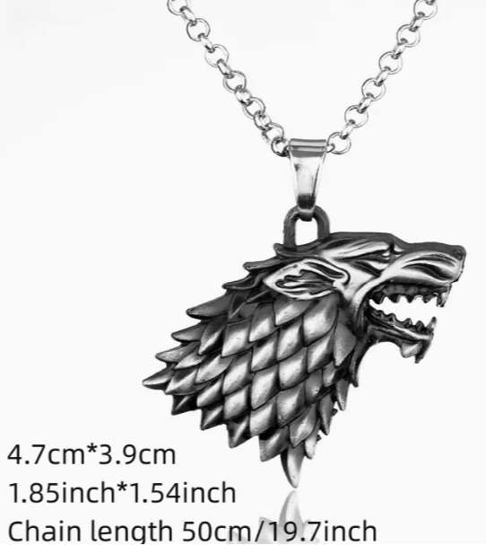 Game of Thrones Wolf Necklace