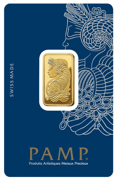 Pamp 10g Pure 999.9 Fine Gold Bar 24KT