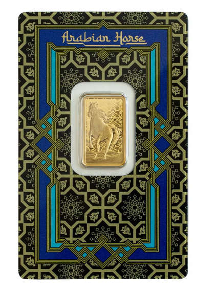 Pamp Arabian Horse 5g Pure Gold Bar 999.9