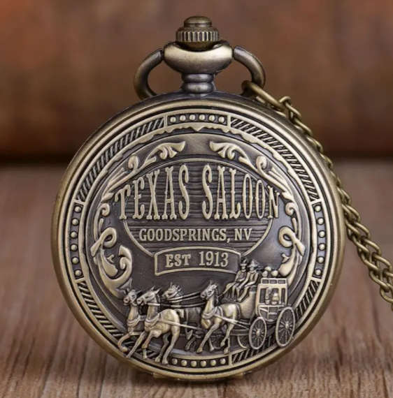 Texas Saloon Goodsprings Pocket Watch