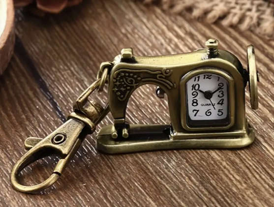 Sewing Machine Shape Pocket Watch