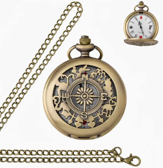 Hollow Compass Pocket Watch