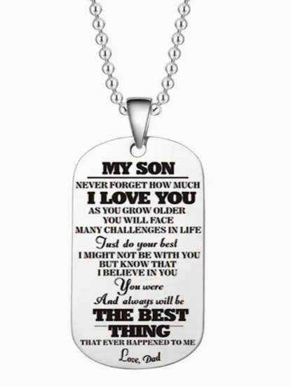 To My Son From Dad Pendant